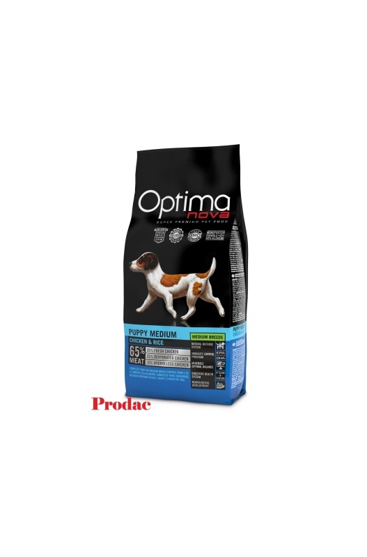 OPTIMA NOVA PUPPY MEDIUM CHICKEN 12 KG.